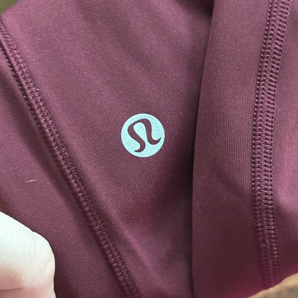 Lululemon Size 4 Burgundy High-Waisted Leggings - Picture 3 of 6